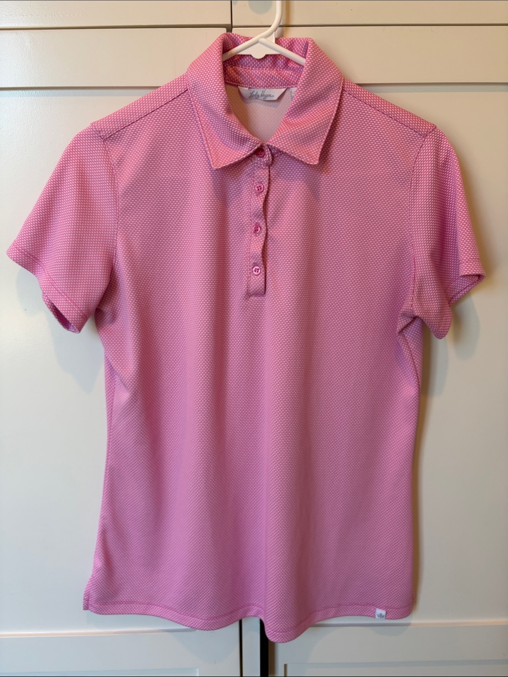 Lady Hagen Pink Short Sleeve Polo